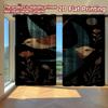 2D FLAT PRINTING 2pcs Curtains (Without Rod) Flying Hawks and Flowers Saint Patrick Is Day Holiday Curtains with Digital