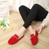 Women's House Slippers Indoor Outdoor Moccasin Fuzzy Fluffy Furry Loafers Suede Leather Warm Shoes