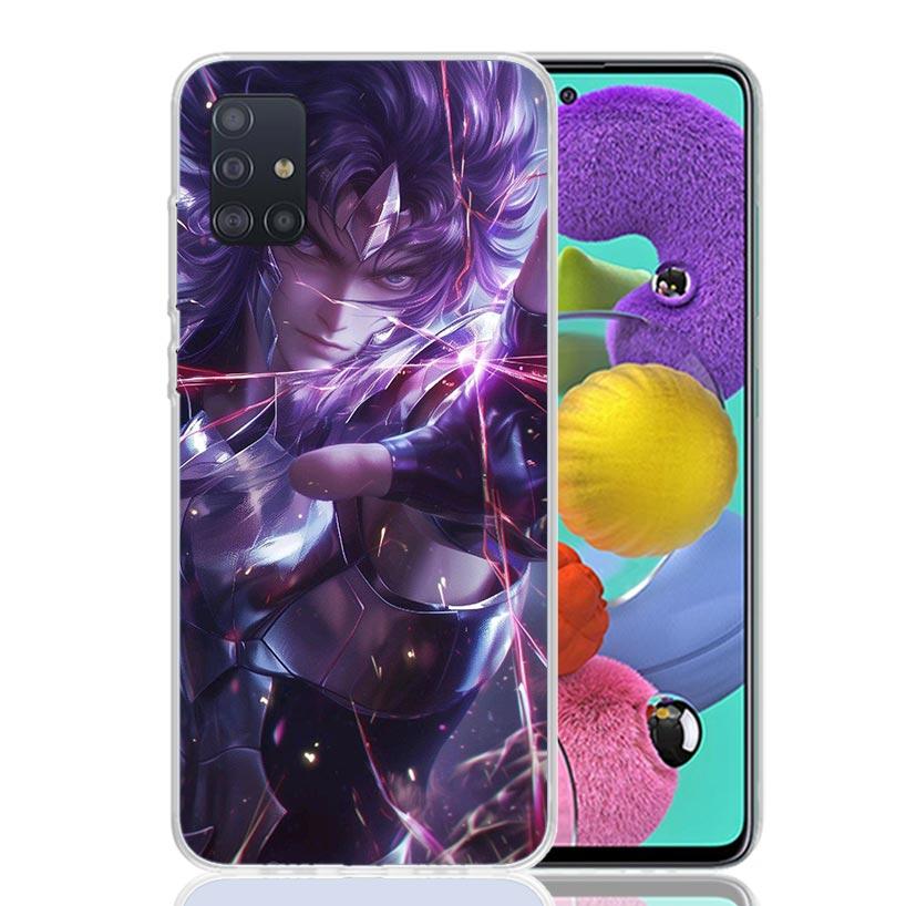 Saint Seiya Cool Phone Case For Samsung Galaxy A52 A32 A22 A12 A02S A50S A30S A51 A31 AA71 Note 20 Ultra 10 S10 Plus Galaxy A52