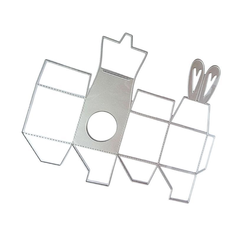 Bunnies Ear Box Embossing Cutting Dies for Card Making Scrapbooking Paper Craft Packaging Carbon Steel Die Cut Templates