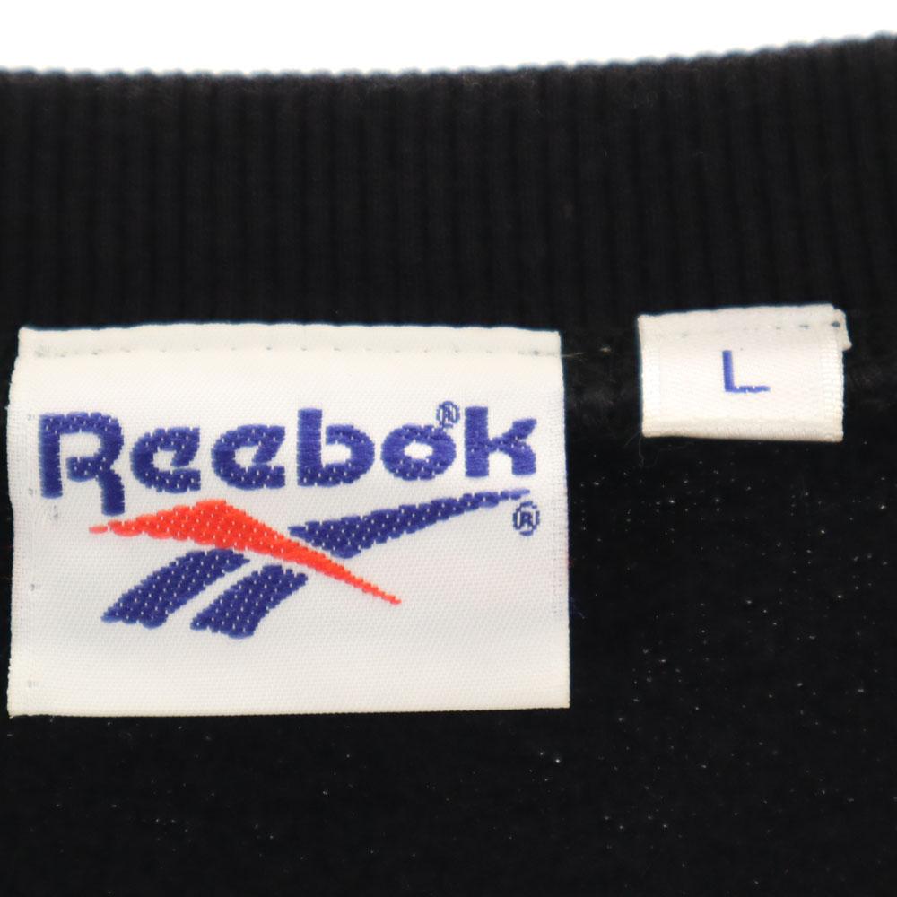 Reebok 90s Old Long sleeve trainer L Black series Back brushed Men's Used