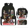 UK Virtual Band Gorillaz Kids' Cartoon Backpack - Dual Use Shoulder/Crossbody Bag