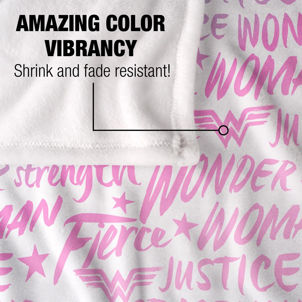 Wonder Woman Words of Wisdom Silky Supersoft Blanket