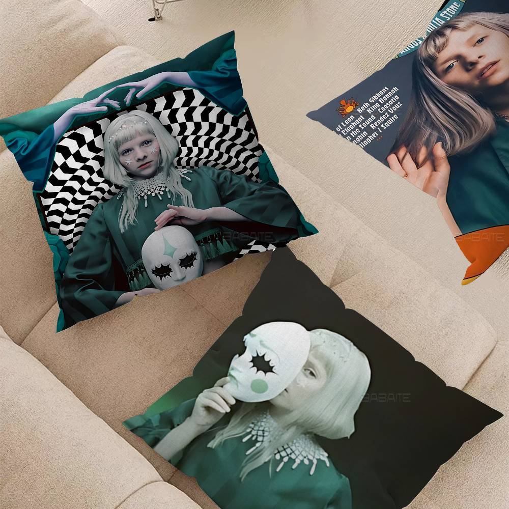 Hot Singer A-Aurora A-Aksnes Pillow Cover Sofa Cushion Cover Home Room Decoration Children Gift