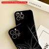 Butterfly & Floral Line Art Phone Case All Inclusive Film Hard Phone Case, Compatible with iPhone 18 Pro Max 17 16 15 14 13 12 11