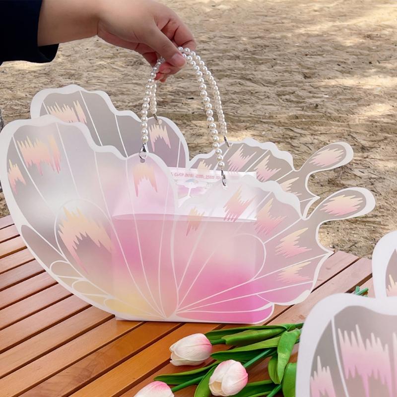 Set Of 5 Pink butterflycake Boxes Plastic Decorative Containers For functions