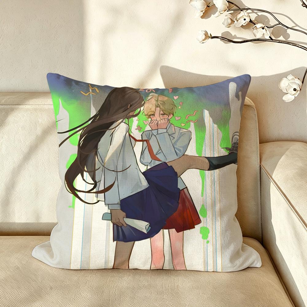 Anime AAlien SStage Luka Cushion Cover Pillow Case Antidustmite Pillowcase Silky Short Plush Sofa Cushion Cover hot