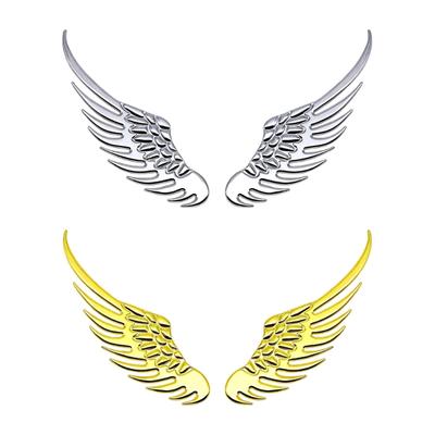 2pcs Premium Metal Angel Wing Car Body Stickers Scratch Resistant Decorative Protection for Auto Exterior Customization