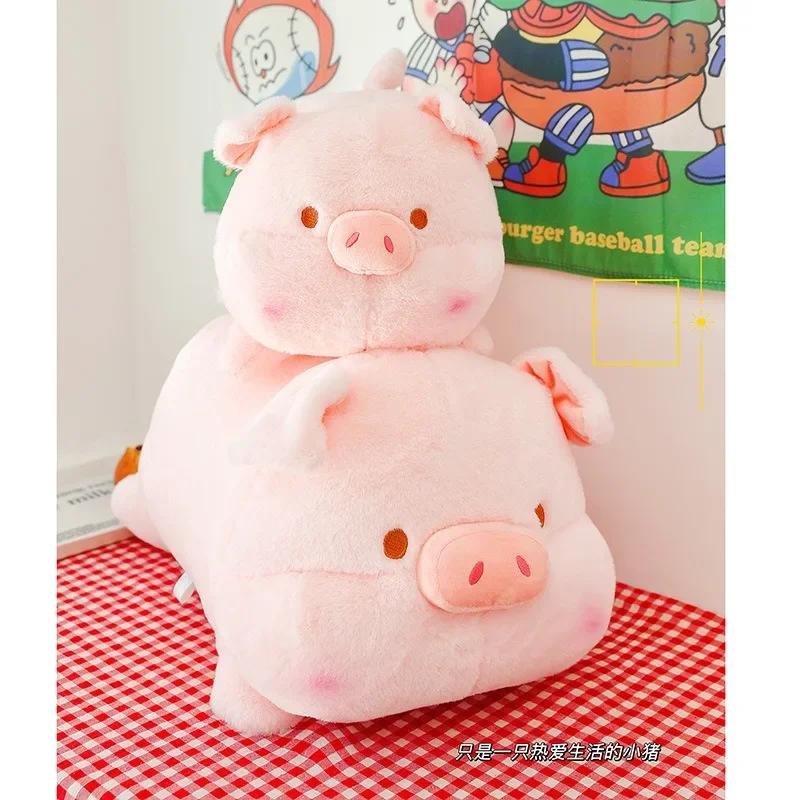 Lustige Schwein Puppe Anime Plüschtiere Liegende Schwein Puppe Schlafkissen Mädchen Kinder Stoffpuppen Cartoon Spül-Schwein Puppe Spielzeug Mädchen Geschenke
