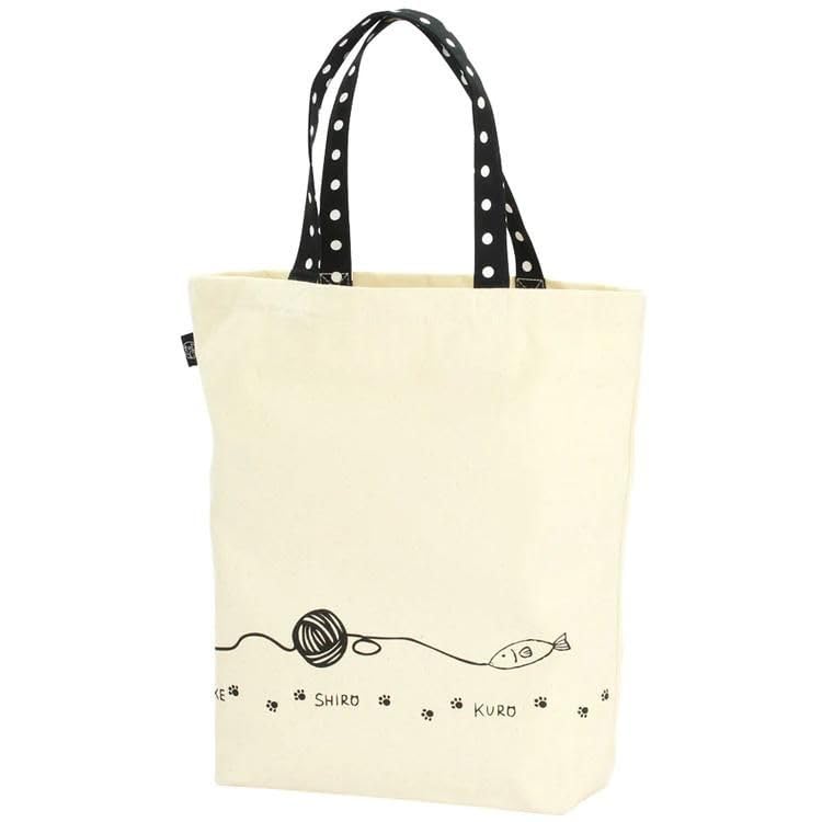 Ceramic Ai Large Tote Bag, Cat 3 Brothers, Eco Bag, Canvas, Handbag, Cloth Bag, Cat Design, ki-092a (3 Large Cats)