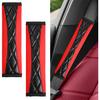 2PCS Car Seat Belt Cover Pad,Soft Leather Seatbelt Covers for Car,Seatbelt Shoulder Strap Protector,Vehicle Shoulder Pad Cushions,Universal Auto Safe