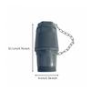 Marine Drainage Drain with Tethered Cap | Resistant Construction, Secure Threaded Connection, Boat