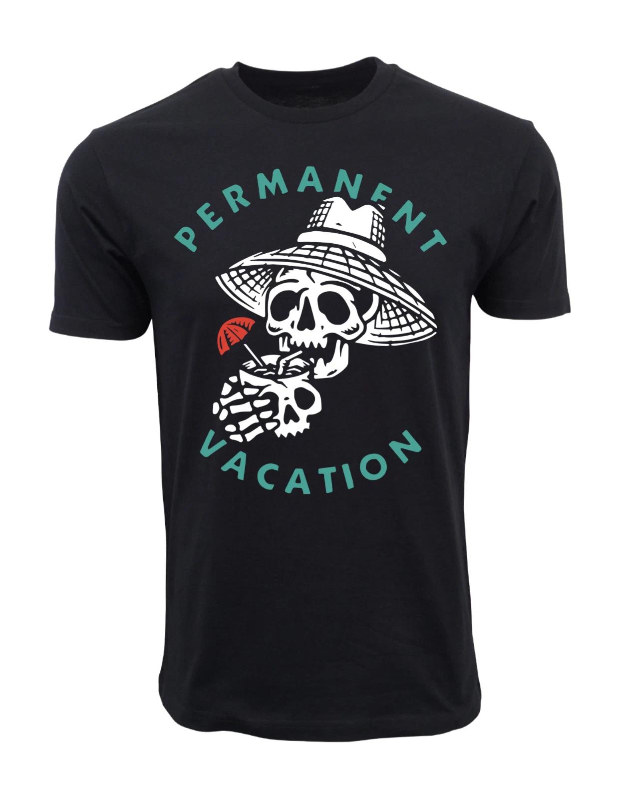 Unisex Adult Casual Graphic PERMANENT VACATION GRAPHIC T SHIRT T-Shirt M