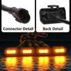 4 in1 Grille Lights For Toyota Tacoma 2020 2021 Car LED Strobe Light Warning Daytime Running Lamp For Tacoma DRL Amber Lights