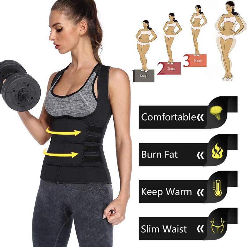 Frauen Schwitzen Sauna Körper Shapers Modellierung Korsett Schweiß Gürtel Taille Trainer Thermo Abnehmen Gürtel Verlust Gewicht