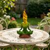 Meditierende Göttinnenstatue 3D-gedruckte sitzende Naturgöttin Skulptur Spirituelle Figur für Haus Zimmer Garten Dekoration