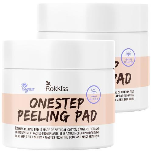 Rockys pH Balanced Exfoliating Peeling Pads 70 sheets (2-Pack, 155ml Each) NONE