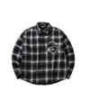 Men's Skateboard Culture Flannel Plaid Hooded Shirt Jacket