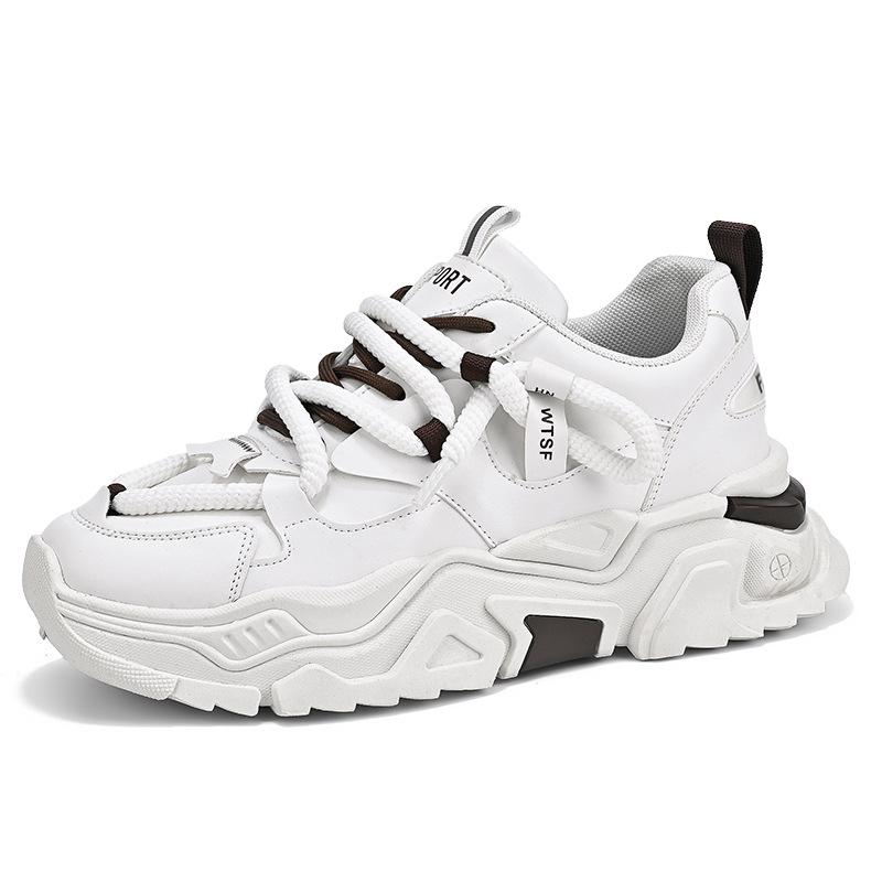 

2025 новый стиль горячей мужской обуви осенью и зимой тренд универсальный молодежный спортивный повседневный увеличивающий рост белый модный обувь 39