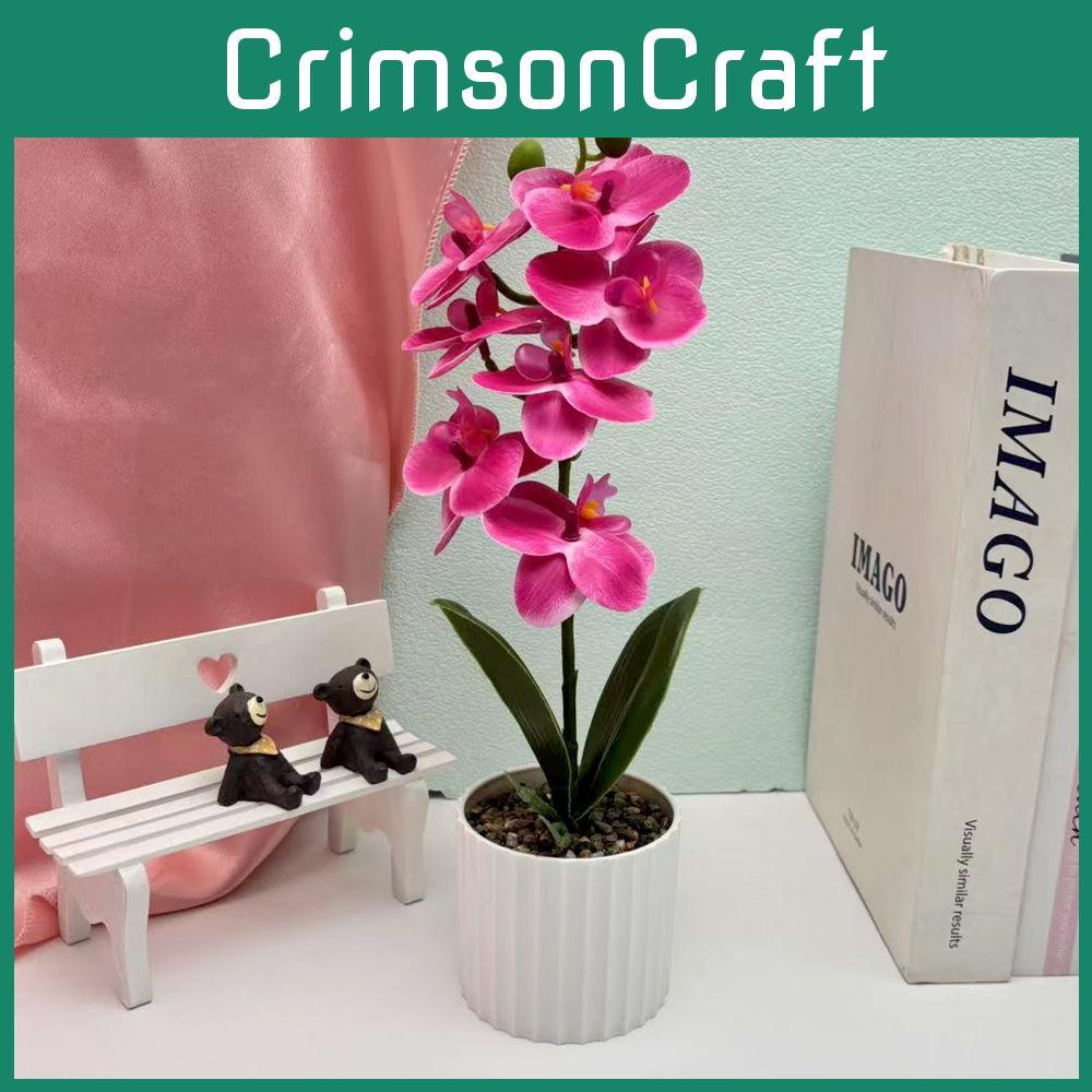 Butterfly Orchid Artificial Potted Plant For Wedding Decor And Photography Props