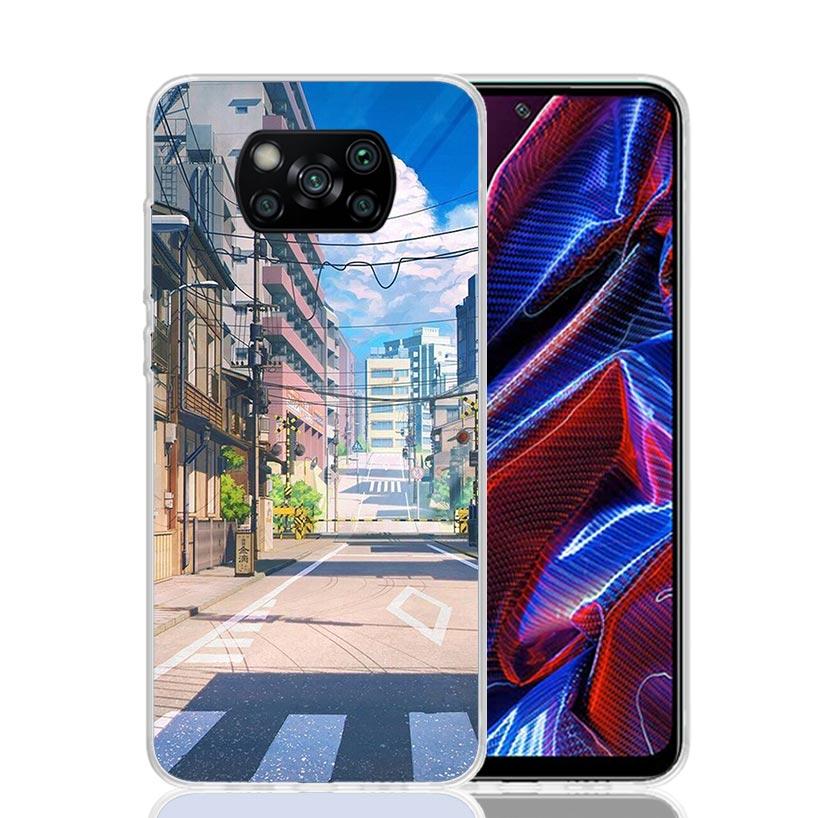 Anime Ästhetische Landschaft Handyhülle Für Xiaomi Poco X7 X6 X5 Pro F7 Ultra Redmi 15C 15 13 13C 12 12C 10 10A 10C 9 9A 9C 9T Hülle