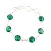 Chrome Diopside Gemstone 925 Sterling Silver Jewelry Handmade Women's Bracelet RB-14-1