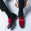 Fashion Men's Pointed Loafers Fashionable Bow Design Style Wedding Party Outdoor Leisure Business Walking Shoes Plus Size 38-48 New