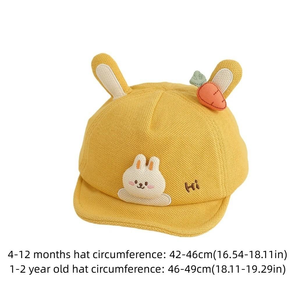 Cartoon Rabbit Ears Cartoon Peaked Hat Soft Brim Sun Hat Cute Sunshade Visors  Boys Girls Kids
