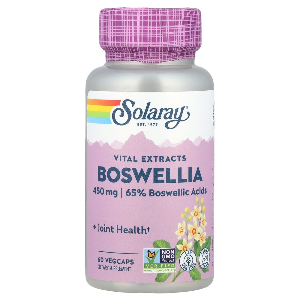 

Solaray Boswellia Extract 450mg Veggie Capsules, 60 Count 60 pcs - 1 ea