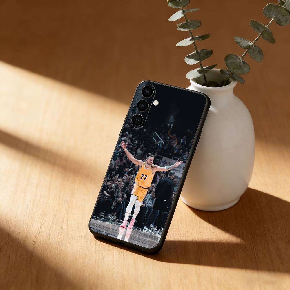 Basketball L-Luka Doncic 77 Phone Case For Samsung Galaxy A91,80,73,72 ,71,53,52,32 ,31,22,21s,20,Soft Black Case