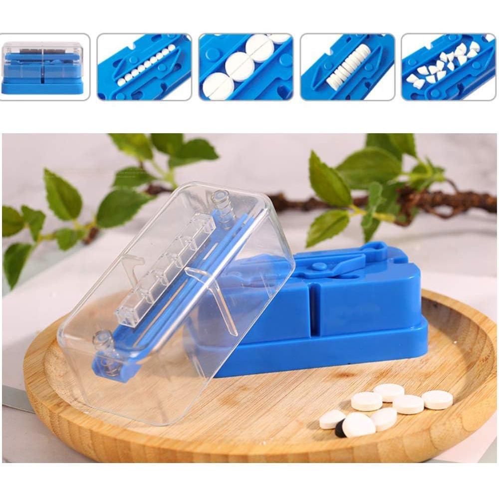 Pill Cutter, Multiple Pill Splitter for Splitting and Quartering Round Pills