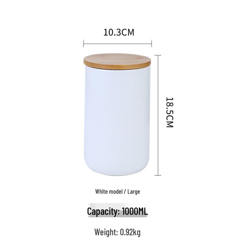 Nordic Ceramic Grain and Cereal Kitchen Storage Jar