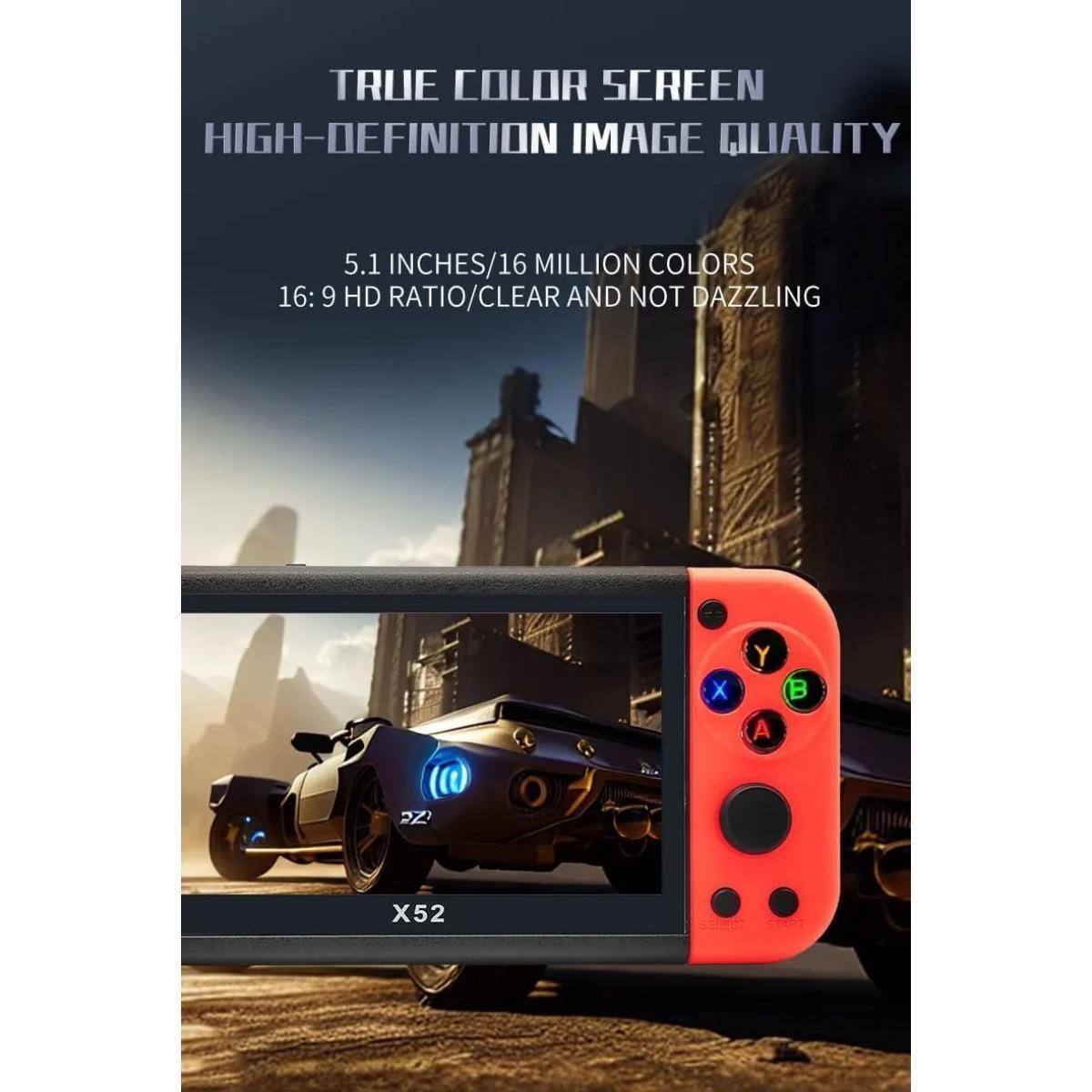 X52 портативная игровая консоль 8G 27000+ игр 5.1-дюймовый HD экран портативный — фото 11