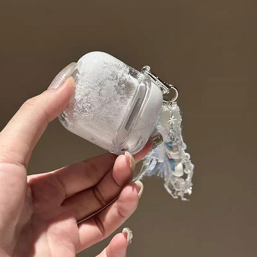 Compatible for Air Pods 1/2 Earphone Cover Shockproof Anti-scratch Protective Sleeve Washable PC Housing Dustproof Shell