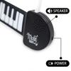 Mini Piano Keychain,Workable Fidget Toy with Colorful/Black/White Key Pads,Battery Powered Silicone Piano for Home/Travel,Backpack Hanging,Mini Piano