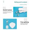 M-Modern-4PCS LED Sublimation Blank Keychain Acrylic Lighted Transfer DIY Crafts Fall Thanksgiving Christmas Keychain Gift Round