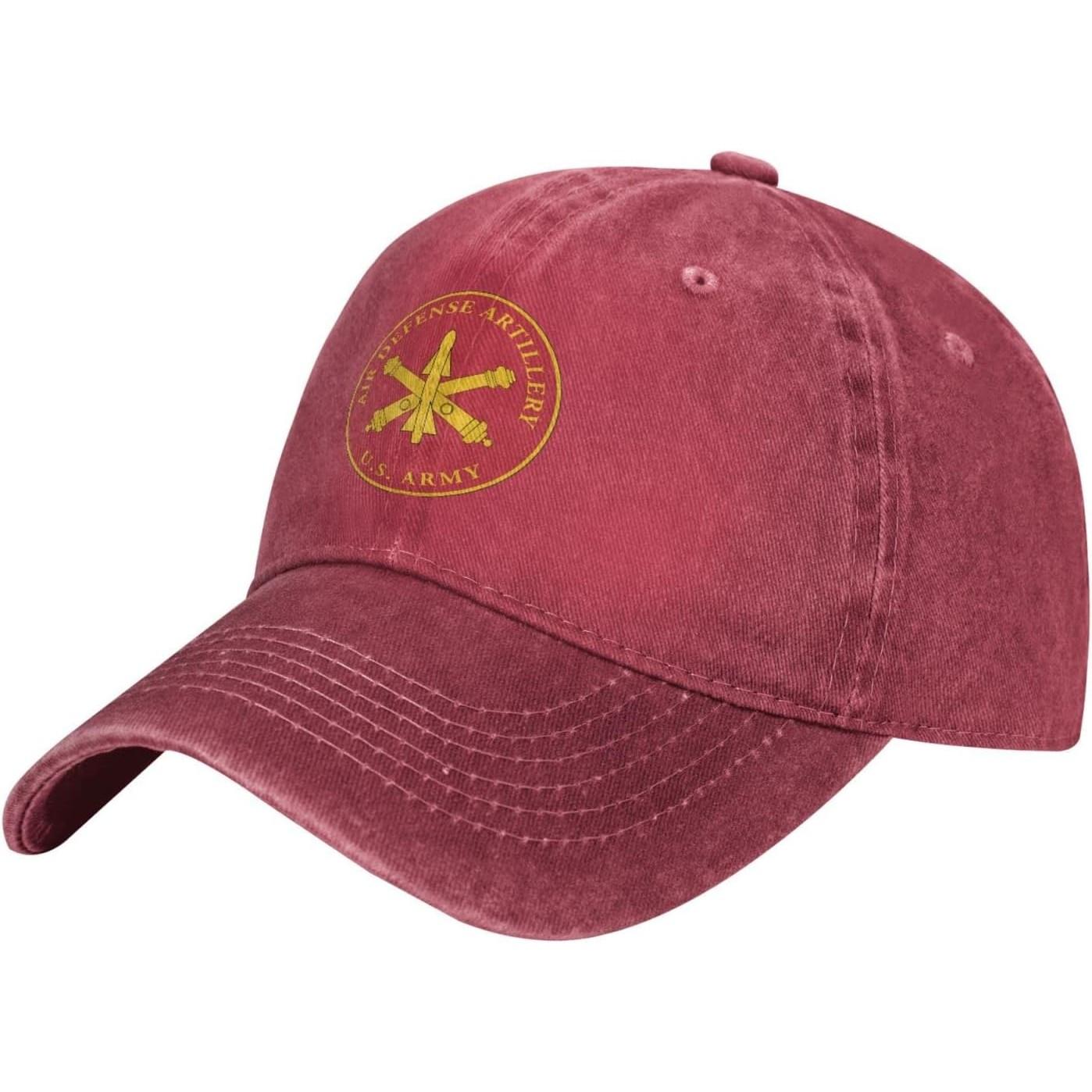 Air Defense Artillery US Army Emblem Baseball Cap Cotton Vintage Washed Hat Casual Dad Hat for Adults Can Be Adjusted