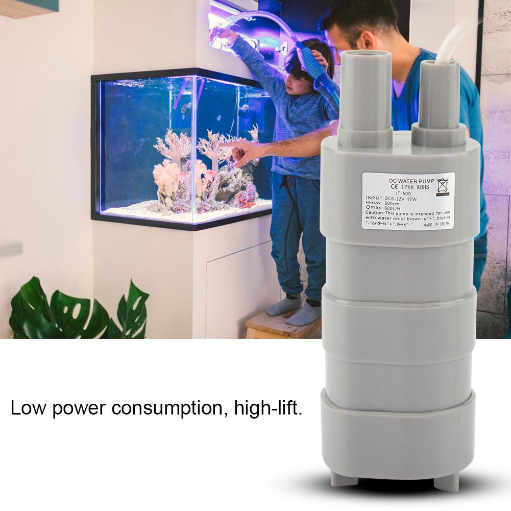 DC 12V Submersible Deep Well Small Water Pump With Female Plug 5.5 * 2.1