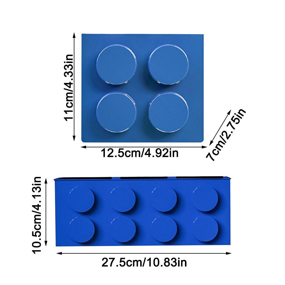 Plastic Block Storage Box Building Block Desk Organizer  Kitchen Supplies