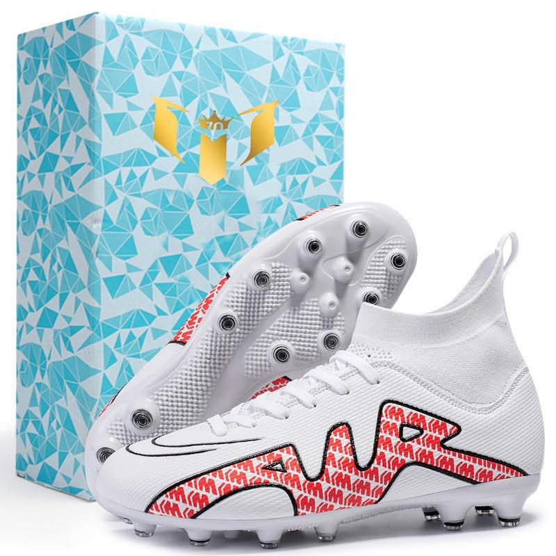 

Mandarin duck two-color football shoes men s long nails AG broken nails TF leather feet artificial turf competition training shoes 33