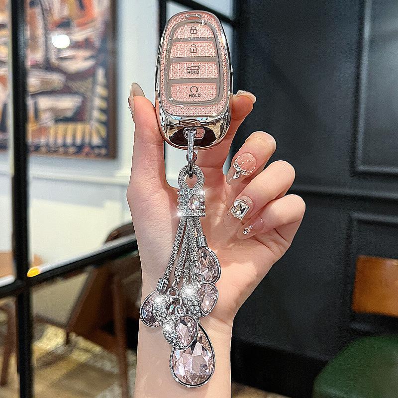 Tucson L Key Cover for Hyundai Elite Luxury Edition - Crystal Screen Style