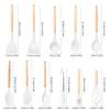 Silicone Cooking Utensils Set 446 Fahrenheit Degrees Heat Resistant Kitchen Utensils Turner Spatula