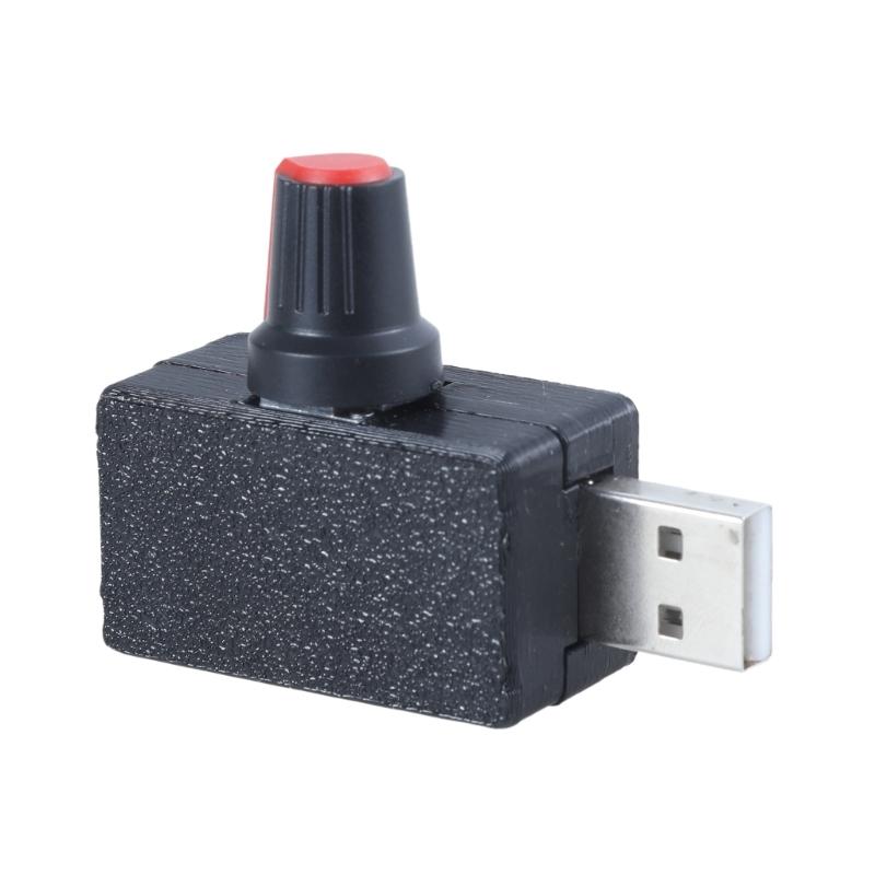 USB Fan Stepless Speed Controller, 5V Power Regulator with Switching Fan Speed Governor for Cooling Devices 1