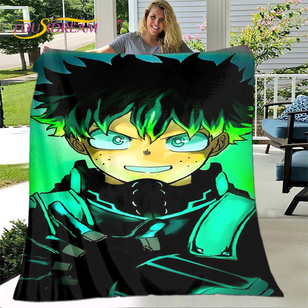 My Hero Academia Anime Cartoon Soft Plush Blanket,Flannel Blanket Throw Blanket for Living Room Bedroom Bed Sofa Picnic Cover