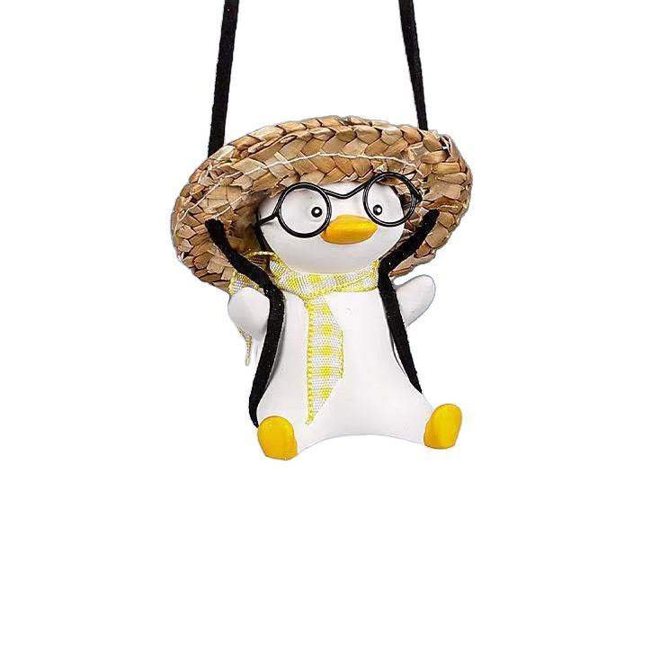 Cross-Border Car Interior Swinging Duck Pendant - Essential Car Hanging Decoration