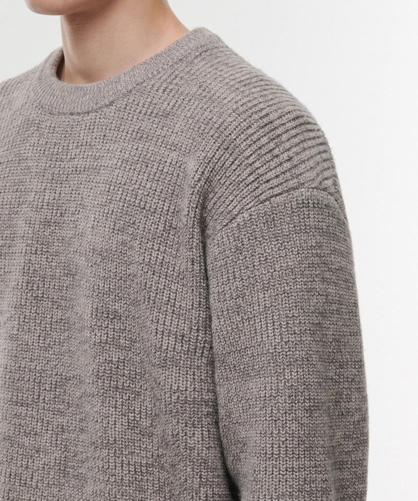 MUSINSA STANDARD Mixed Yarn Crew Neck Knit [Mushroom]