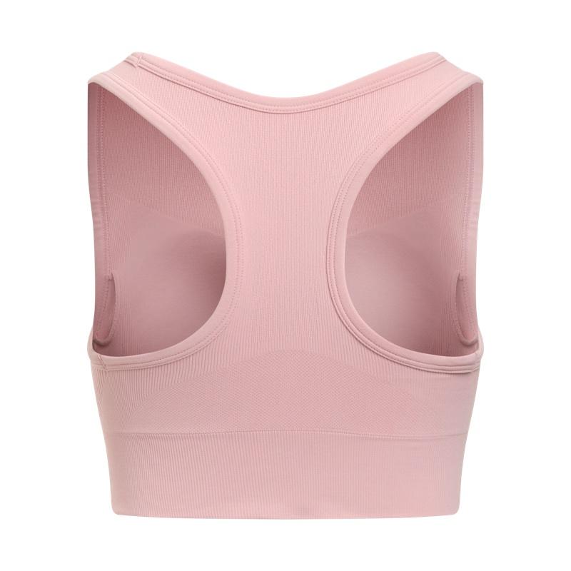 Under Armour Vanish Seamless Comfortable Classic Skin-Friendly Versatile Sports Bra Women Underwear Deep-Pink 1384419-647