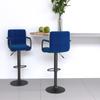 Day and Night - Day and Night Kitchen Stools 2 Units Blue Fabric