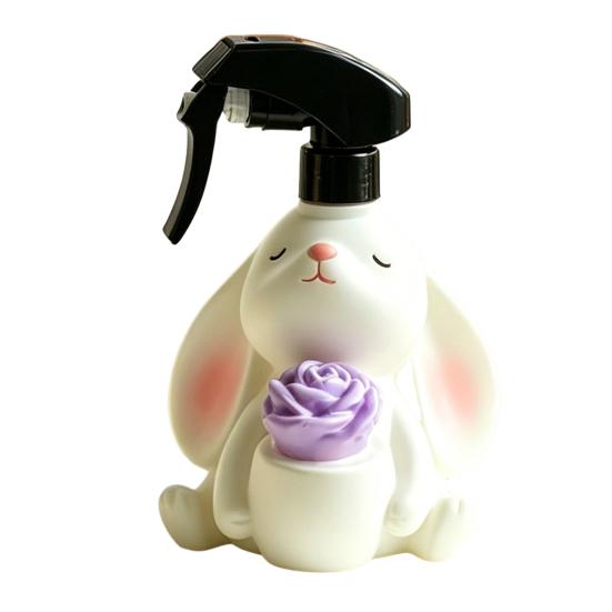 Cute Rabbit Spray Bottle, Fine Mist Water Sprayer, 280ml Plant Mister Gardening Mister Bottle for Flower Watering Home Cleaning