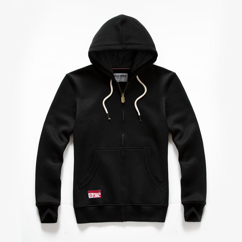 Solid Color Hoodie Men Fashion Zip Up Long Sleeve Oversized Jacket Coat Harajuku Gothic Hooded Sweatshirt
